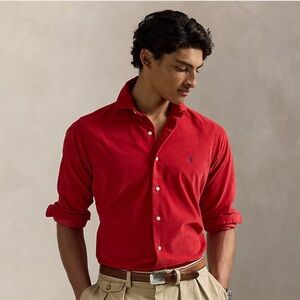 Men's Red Ralph Lauren corduroy, button-down shirt